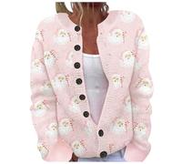 Christmas Cardigans for Women UK Ugly Christmas Sweaters Jackets Chunky Knit Cable Open Front Long Sleeve Cardigan Funny Christma Jumpers Novelty Graphic Button Cute Jacket Fall Winter Coats Outwear