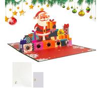 Christmas Cards | * 1 Piece of Greeting Cards with 3D Money Holder | With Envelopes | Christmas Greeting Supplies 15 x 20cm For Kids, Teens, Adults, Family