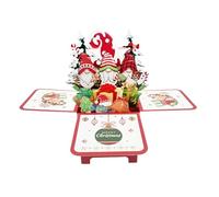 Christmas Cards, 3D Greeting Card with Christmas Tree with Music - Centerpiece, Christmas Decoration for Winter Festive and Farmhouse