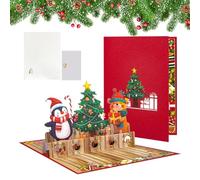 Christmas Cards - 6.3 x 8.27 x 0.12 Inch Paper Holiday Greeting Card Set | Various Christmas Cards with Cute and Classic Designs | Christmas Stationery - Gift Exchange and Christmas