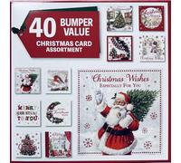 Christmas Cards Assortment Box Multipack, Pack of 40 Christmas Cards Boxed Bumber Value
