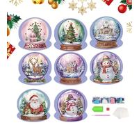 Christmas Cards - Greeting Cards | 5D Rhinestone Art Christmas Cards Christmas Rhinestone Art Greeting Cards Christmas Crystal Painting Art Greeting Cards, Rhinestone Painting Kits For Adults Kids