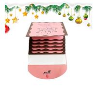Christmas Cards Holder - 12 Inches Pull-Out Waterfall Booklet for Holiday Greeting Display, Party Organization with Easy Access, Card Storage for Birthday School Parties Celebration, Red Green