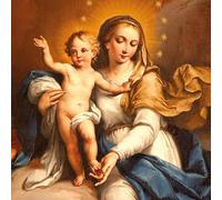 Christmas Cards Mary and Child - Luxury Set of 8 Embossed Foiled Xmas Cards