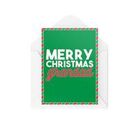 Christmas Cards | Merry Xmas Grandad | For Him Festive Pops Grandma Holiday Greetings Santa For The Family Loved One Grandparent | CBH772