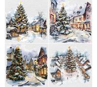 Christmas Cards Multipack 30 Pack Xmas Cards Christmas Cards 2025 Multi pack | 6 Tree Designs Festive Winter Traditional Snow Scene Seasons Greetings For Friends & Family