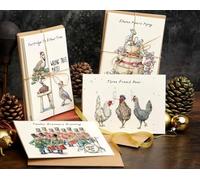 Christmas Cards Multipack, Christmas Card, Twelve Days Of Christmas Card Set,12 Pack Greeting Cards Quirky Xmas Funny Christmas Cards Holiday Card Set W Envelopes For Her Wife Friend Family