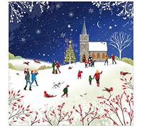 Christmas cards pack - Church, 10 Christmas cards with 10 white envelopes - Designed, printed and hand-packed in the UK, by Just Cards Direct
