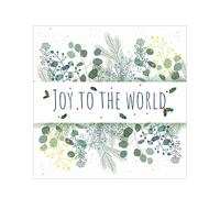 Christmas cards pack - Joy to the World, 10 Christmas cards 2025 with 10 white envelopes - Designed, printed and hand-packed in the UK, by Just Cards Direct