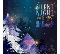 Christmas cards pack - Silent Night, 10 luxury Christmas cards with 10 white envelopes - Designed, printed and hand-packed in the UK, by Just Cards Direct