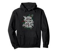 Christmas Carol, Scrooge Quote, Holiday festive graphic Pullover Hoodie