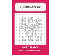 Christmas Carol Word Search: Joyful Christmas Carol and Bible Hymns Word Searches for Adults, Seniors & Teens | 6x9 Holiday Activity Book with 50+ Puzzles | Relaxing Seasonal Fun for Winter & Travel