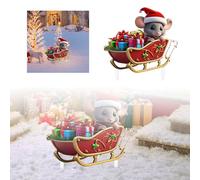 Christmas Cartoon 2D Flat Acrylic Decorative Floor Standing Card Holiday Corner Courtyard Festive Truck Design (B, 30cm)