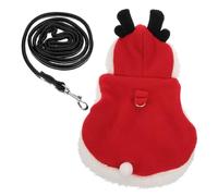 Christmas Cartoon Design Pet Harness with Leash Escape Bunny Walking Gear for Small Pets Comfortable Fit and Durable Buckle for Safe Outdoor Adventures