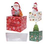 Christmas Cash Box, Festive Funny Container with 90 Bags,Pull Out Cash Box | for Kids Children Friends Adults Men Women Birthday Festival