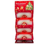 Christmas Cash Envelopes with 6 Surprise Card Slots White Cardstock Money Holder Christmas Cash Envelopes for Holiday Gift Wrapping