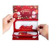 Christmas Cash Gift Envelopes, Creative Christmas Cash Envelopes for Money Gifts and Vouchers, Decorative Christmas Money Holders, For Family Friends and Parties (B, One Size, Number, 1, 1)