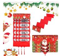 Christmas Cash Gift Envelopes with 6/10 Slots - A Creative Way to Give Cash This Christmas, Surprise Xmas Gift Card Holder Family Friends (10 Slots-F,3PCS)