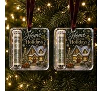 Christmas Cash Gift Holder Ornament, Acrylic Money Holder to Hold Cash Xmas Tree Hanging Pendant, Clear Holiday Money Storage Decor for Stocking Stuffer, Secret Santa Gift Giving