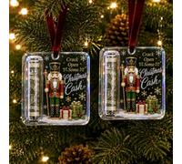 Christmas Cash Gift Ornament,Acrylic Money Holders for Cash XmasTreeHanging | Funny Clear Xmas Tree Money Hold Hanging Pendant,Unique Money Gift for Christmas Stocking Stuffer,Secret Santa Gift Giving