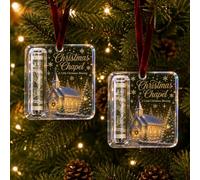 Christmas Cash Gift Ornament,Acrylic Money Holders for Cash XmasTreeHanging | Funny Clear Xmas Tree Money Hold Hanging Pendant,Unique Money Gift for Christmas Stocking Stuffer,Secret Santa Gift Giving