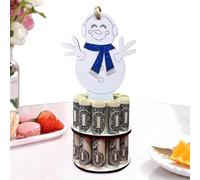 Christmas Cash Holder - 15x8x8cm Christmas Money Holder, Wooden Decorative Christmaas Table Decor | Write Your Wishes on The Back Holiday Decoration for Table Graduation Party Birthday Thanksgi