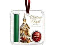 Christmas Cash Ornament Shatterproof Reusable Smooth Acrylic Warm | Christmas Tree Cash Treat Storage for Home Office Mall Party School Classroom Church Hotel Restaurant