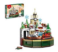 Christmas Castle Building Blocks Set, Christmas Music Box Building Kit, Building Blocks Set Compatible with Lego - 1294 Pcs
