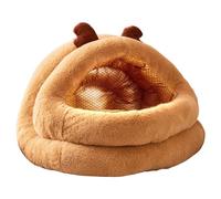 Christmas Cat Bed | Washable for Cold Weather,Reindeer Shaped Christmas Cat House,for Small to Large Breeds Playing Resting and Sleeping Living Room Bedroom and Balcony
