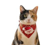 Christmas Cat Collar - Adjustable Pet Dress Up Outfit,Christmas Kitten Bandana | for Family Gathering Photoshoot Role Play Performance