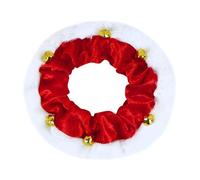 Christmas Cat Collar with 6 Bells, Adjustable Cat Collar, Cotton Material, Dog Christmas Collar, Pet Costume Accessory for Dogs, Cats, Puppies, Kittens, S/M/L