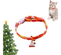 Christmas Cat Collars, Christmas Dog Collar | Double Layer Garland Christmas Tree Pet Collar | Cute Adjustable Tie Collar for Cat Kitten