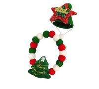 Christmas Cat Collars,Kitten Collar Plush Elastic Collar For Pet Dog Collar Christmas Costume Xmas Accessories Pet Collar Necklace With Bel (B)