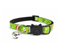 Christmas Cat Collars with Bell - Safe, Quick Release Breakaway Collar | Adjustable to Fit Most Domestic Cats (Cat Collar (20cm - 30cm), Green with Christmas Gloves)