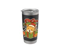 Christmas Cat in Box Stainless Steel Insulated Tumbler