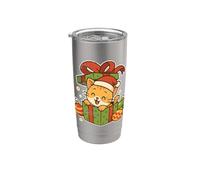 Christmas Cat in Box Stainless Steel Insulated Tumbler