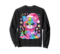 Christmas Cat Lover Master Builder Building Bricks Blocks Sweatshirt