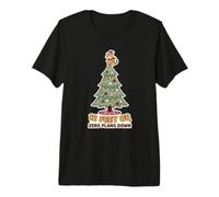 Christmas Cat Lover Morning Routine Caffeine Coffee Addict Premium T-Shirt