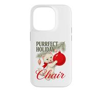 Christmas Cat Purrfect Holiday Cheer Kitten Lover Xmas Case for iPhone 14 Pro