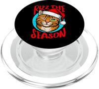 Christmas Cat Rizz the Season Rizzmas Bruh Meme Funny Pajama PopSockets PopGrip for MagSafe