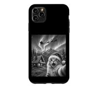 Christmas Cat Selfie Santa Hat Reindeer Sleigh Cabin Aurora Case for iPhone 11 Pro Max