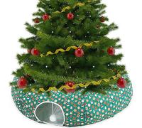 Christmas Cat Tunnel, Festive Foldable Pet Play Tunnel - Interactive Cat Toy & Cozy Hideaway Bed for Indoor Cats, Kittens, Small Pets, Holiday Season Gift (A)