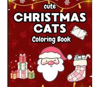 Christmas Cats Coloring Book