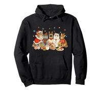 Christmas Cats Festive Holiday Cookies Cozy Winter Crew Pullover Hoodie
