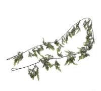 Christmas Cedar Garland Artificial Real Touch Greenery Pine Full Realistic Flexible Branches Four Sizes Indoor Outdoor Decor for Mantel Staircase Fireplace Door Mirror Gradient Green(2.7m)