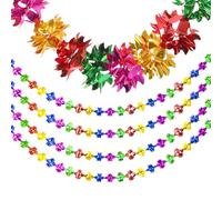 Christmas Ceiling Decorations Christmas Foil Garland Foil Xmas Decorations Hanging Tinsel Swirl Decoration for Indoor Outdoor Birthday Wedding Party Xmas Decoration Supplies A8FC4TLH