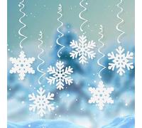 Christmas Ceiling Decorations, Snowflake Swirls Hanging, Snowflake Ceiling Streamers for Christmas Winter Holiday New Year Birthdays Party Wedding Accessories Y6-LXXHGJ