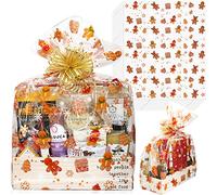 Christmas Cellophane Wrap Bags | (10 Pcs) X-Large 24” in X 30” in | 2.5 Mil Thick Crystal Clear Cellophane Bags for Christmas Baskets | Gifts, Baskets Wrapping | Christmas Gingerbread Bags | Anapoliz