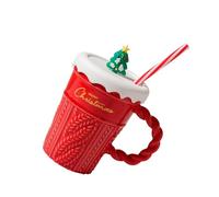Christmas Ceramic Beverages Mugs Christmas Spirits Ceramic Mugs Festival Cup for Warm Beverages Office Decors Microwave Safe