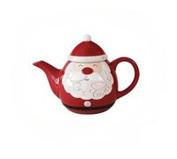 Christmas Ceramic Cup Santa Claus Mug Elk Cream Pot Tray Western Food Plate (Teapot)